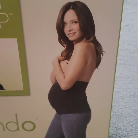 Love Your Bump Seamless Maternity Band Comfy Pregnancy White M L The Peanutshell - Picture 7 of 10